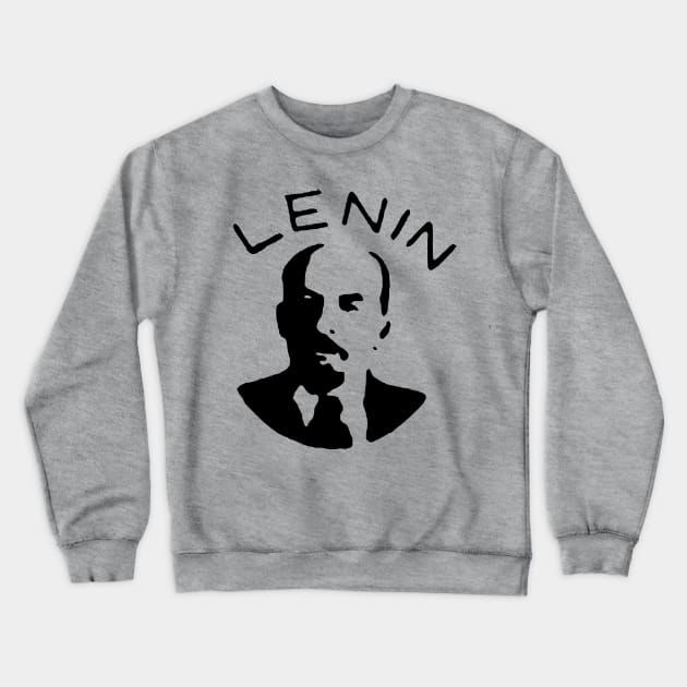 Vladimir Lenin Silhouette - Communist, Communism, Soviet Union, Socialist Crewneck Sweatshirt by SpaceDogLaika